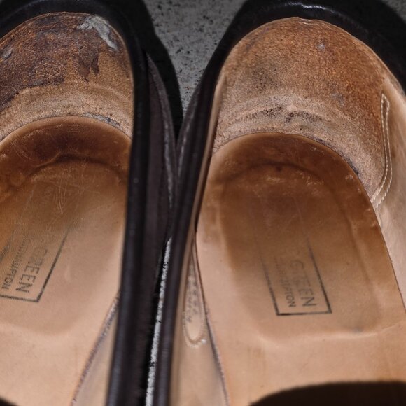 Made in UK Edward Green Men's dark brown suede unlined loafer(Size UK10.5) - Picture 2 of 9